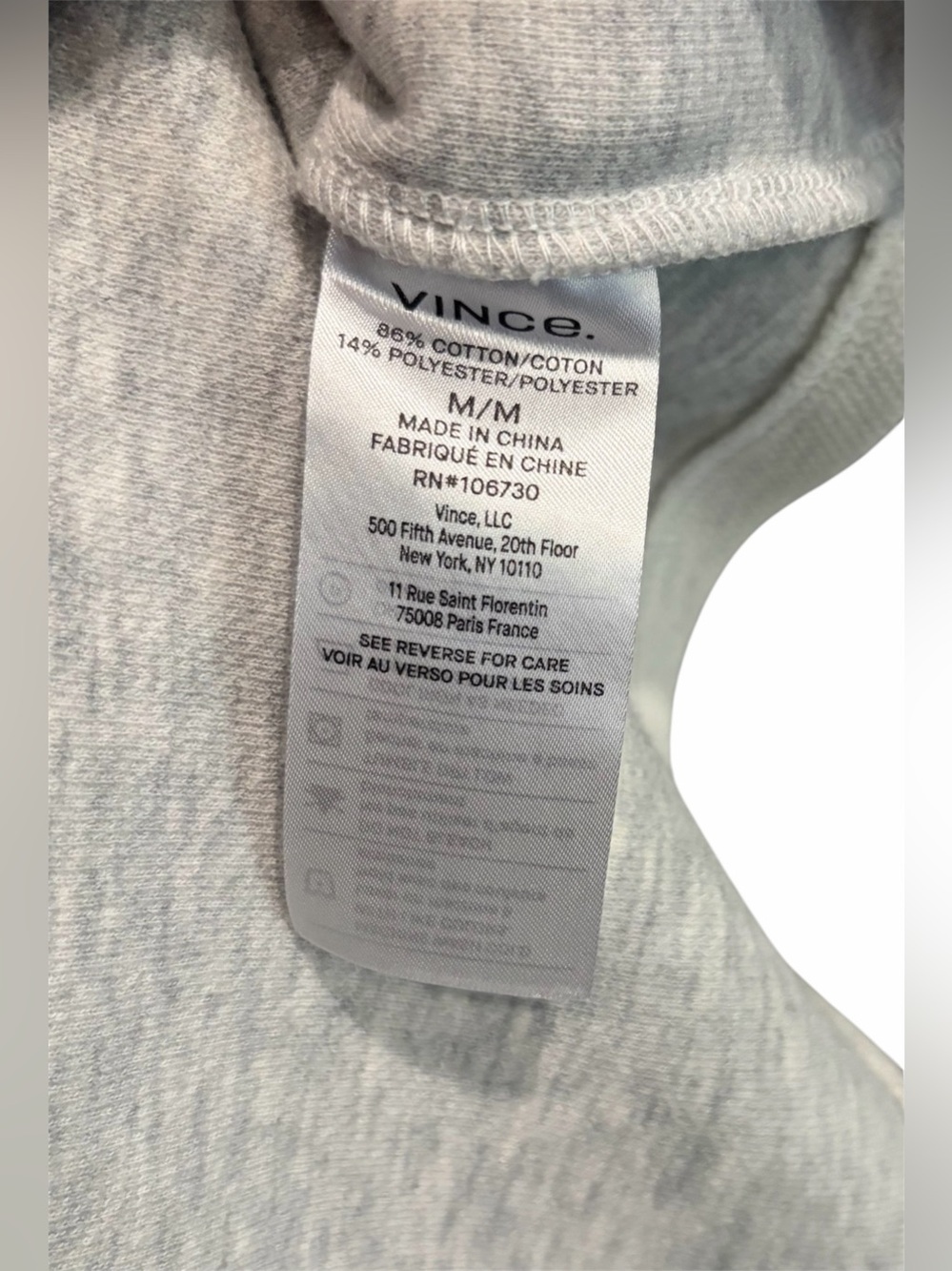 VINCE DOUBLE KNIT COTTON BLEND SHIRT JACKET NWT - Picture 8 of 8